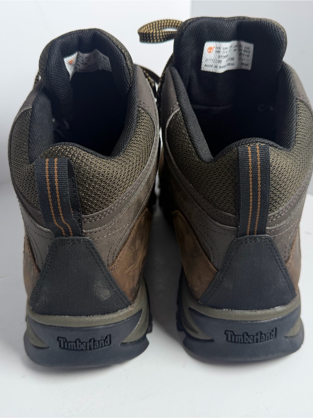 Timberland Men's Mt. Maddsen Mid Waterproof Hiking Boots Brown Leather 12W 2730R - Picture 5 of 10